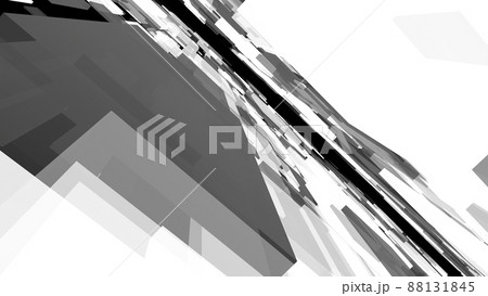 ブロック トンネル 白黒 シンプル VJ [別Verあり] 88131845