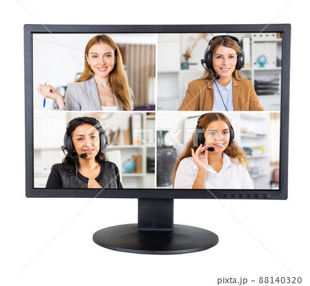 Computer monitor with video conference 88140320
