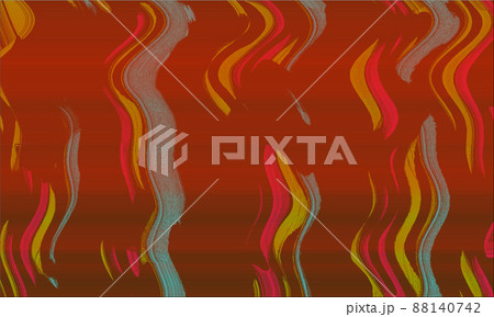 Abstract background of horizontal color lines that bend like the wind 88140742