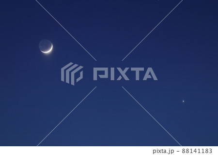 三日月と木星 三日月と木星 88141183