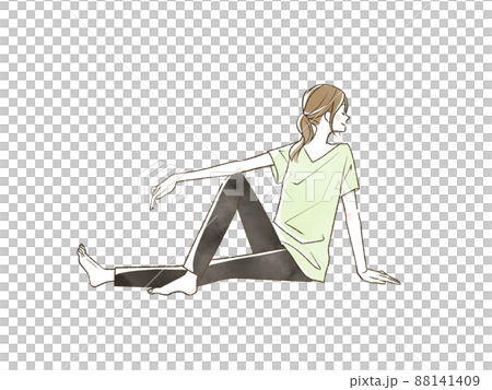 ストレッチをしている女性 88141409