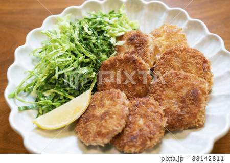 ハムカツ　明方ハム　揚げ物　料理　 88142811