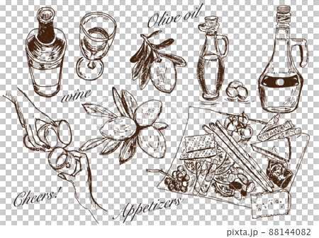Western food _ illustration 6 _ handwritten 88144082