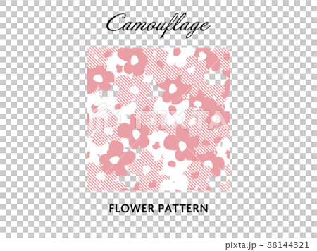 Camouflage pattern style floral pattern 88144321