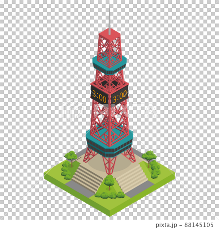 等距圖札幌電視塔 等距圖札幌電視塔 88145105