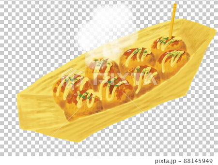 Realistic takoyaki illustration 88145949