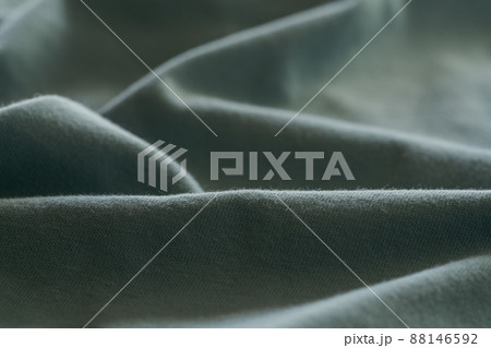 Closeup teal cotton fabric for clothes Closeup teal cotton fabric for clothes 88146592