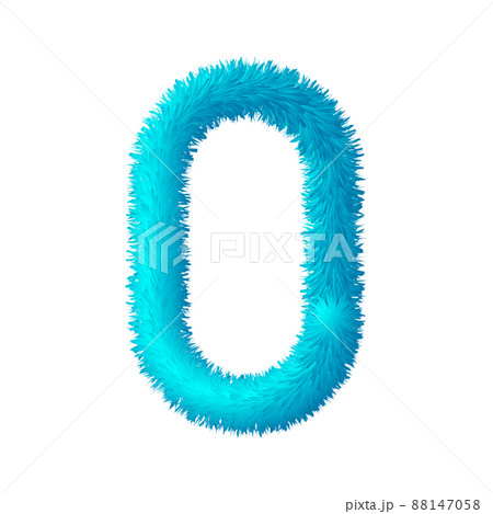 ベクター柔らかいふわふわ数字 88147058