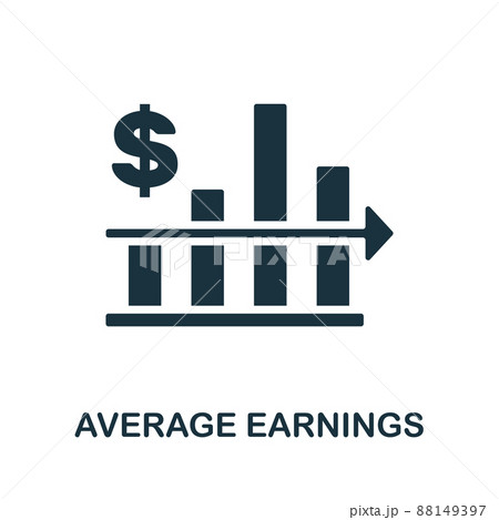 Average Earnings flat icon. Colored element sign from auditors collection. Flat Average Earnings icon sign for web design, infographics and more. Average Earnings flat icon. Colored element sign from auditors collection. Flat Average Earnings icon sign for web design, infographics and more. 88149397