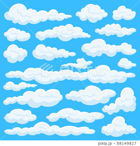clipart cloud shapes