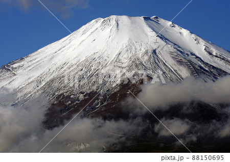 富士山と青空－クローズアップ 88150695