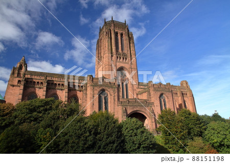 イギリス(UK)リヴァプール 巨大なゴシック様式建築のリヴァプール大聖堂 イギリス(UK)リヴァプール 巨大なゴシック様式建築のリヴァプール大聖堂 88151198