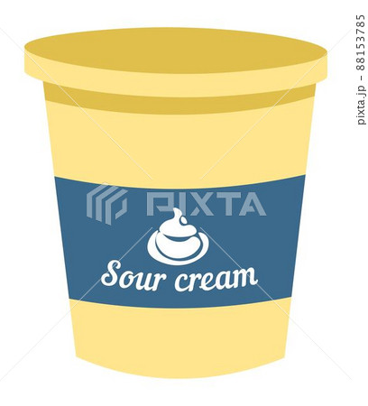 Sour cream, dairy product for cooking in package 88153785