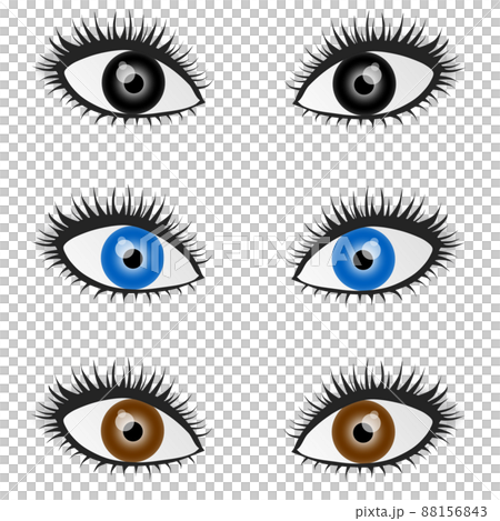 Female Eyes Clipart Transparent Background, Female Cartoon Eye