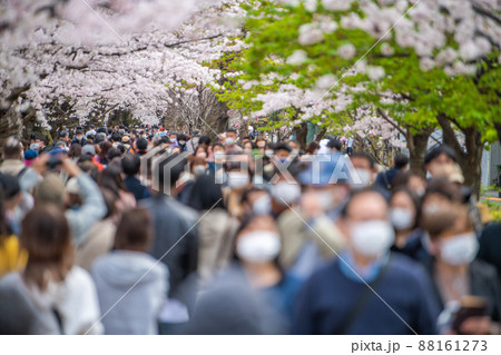 日本の東京都市景観 コロナ禍の中、桜が満開となり多くの花見客で賑わう千鳥ヶ淵、高齢者も…=3月28日 日本の東京都市景観 コロナ禍の中、桜が満開となり多くの花見客で賑わう千鳥ヶ淵、高齢者も…=3月28日 88161273