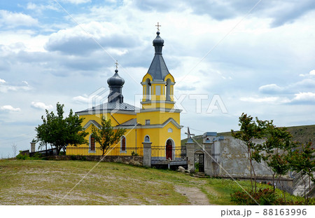 Saint Maria or Saint Mary Church in Old Orhei, Moldova. This church is part of an ancient cave monastery complex in Orhei National Park. This was the first national park in Moldova. Saint Maria or Saint Mary Church in Old Orhei, Moldova. This church is part of an ancient cave monastery complex in Orhei National Park. This was the first national park in Moldova. 88163996