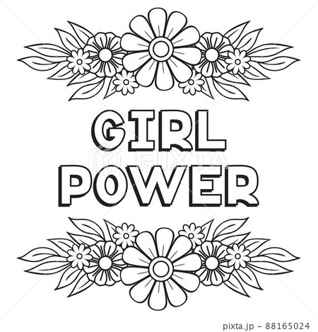 Girl Power Vector Illustration 88165024