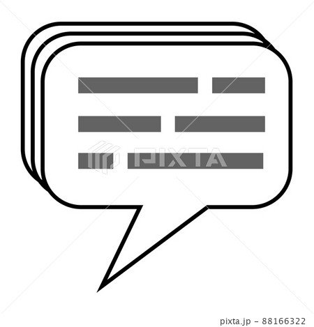 Blog comment icon reader feedback quote message share balloon idea 88166322