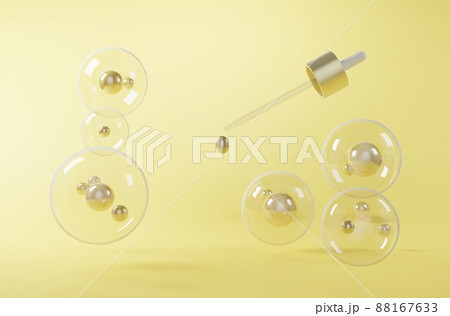 3 d render. cosmetic pipette with liquid cosmetics for skin care. 3d illustration 3 d render. cosmetic pipette with liquid cosmetics for skin care. 3d illustration 88167633