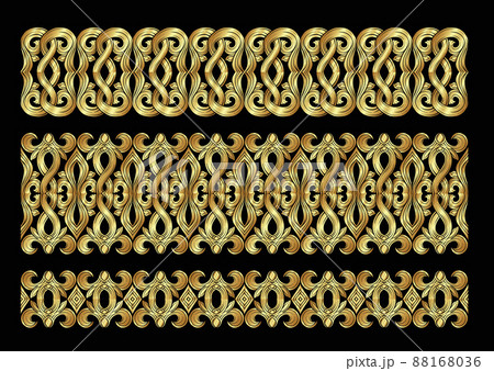 Interlacing abstract ornament in the medieval, romanesque style. Interlacing abstract ornament in the medieval, romanesque style. 88168036