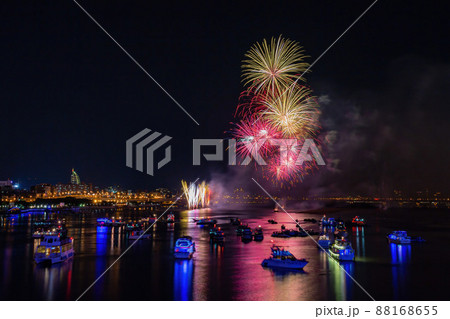 Night view of the Dadaocheng Fireworks Festival Night view of the Dadaocheng Fireworks Festival 88168655