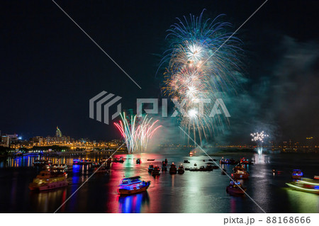 Night view of the Dadaocheng Fireworks Festival Night view of the Dadaocheng Fireworks Festival 88168666