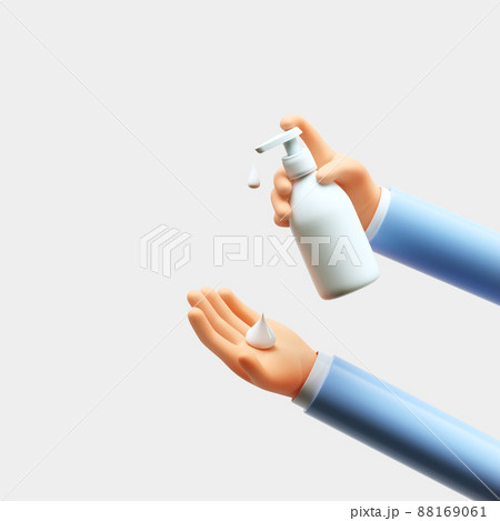 手 洗う 泡 88169061