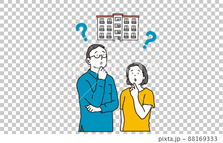 不動産購入を考えるアジア人の夫婦 88169333