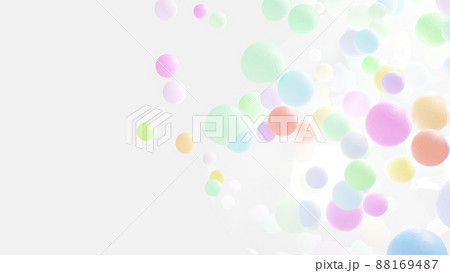 CGスフィア カラフルな球体の背景素材 CGスフィア カラフルな球体の背景素材 88169487