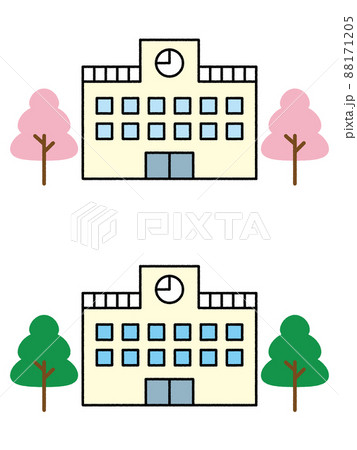 学校の校舎セット 学校の校舎セット 88171205