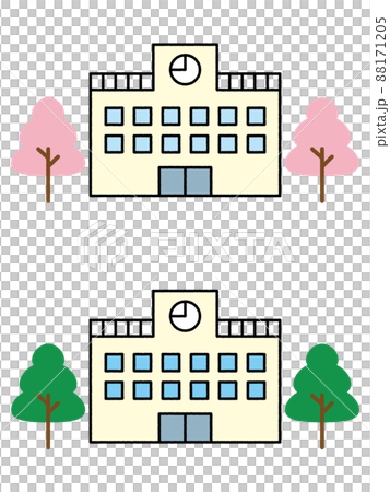 学校の校舎セット 学校の校舎セット 88171205