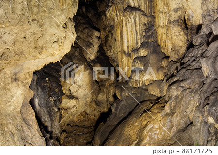cave with stalactites and stalagmites in Beredine, Croatia 88171725