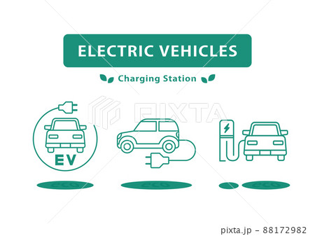 電気自動車の充電イラスト 88172982