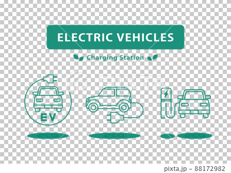 電気自動車の充電イラスト 88172982