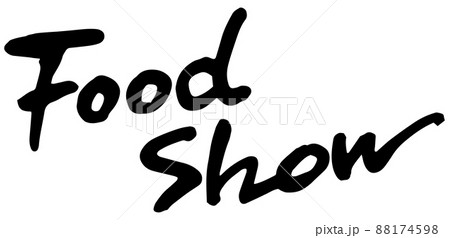 Food Show、筆文字ベクター素材 88174598