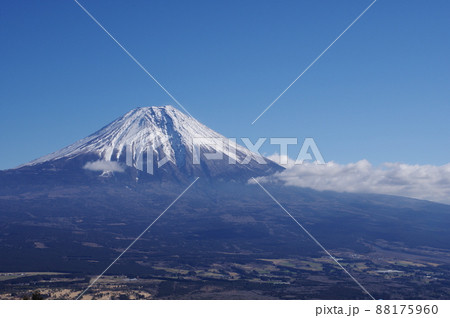 富士山と朝霧高原　富士宮市猪之頭からの眺め 88175960