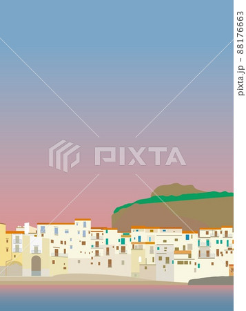 チェファル― cefalu シチリア scilia イタリア italia 夕景 チェファル― cefalu シチリア scilia イタリア italia 夕景 88176663