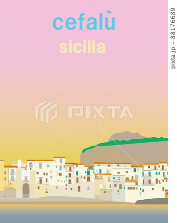 チェファル― cefalu シチリア scilia イタリア italia 夕景 チェファル― cefalu シチリア scilia イタリア italia 夕景 88176689