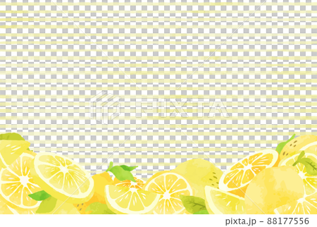 綺麗な水彩のレモンの背景イラスト 88177556