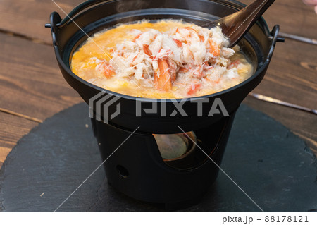 カニ鍋の雑炊 88178121