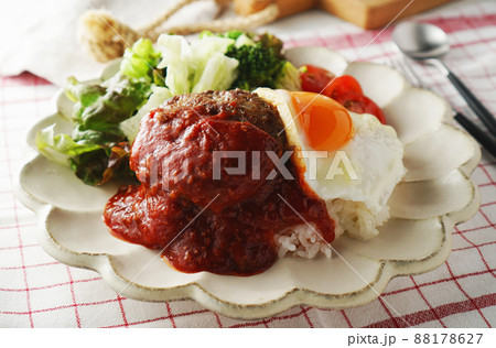 ロコモコ丼(ハンバーグ) ロコモコ丼(ハンバーグ) 88178627