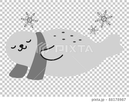 Seal wrapped in a cool towel (cool image) 88178987