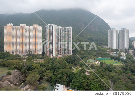 the residential Area at middle level of fei ngo saan , hk 26 March 2022 88179056
