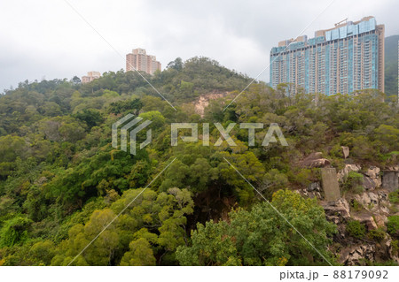 the residential Area at middle level of fei ngo saan , hk 26 March 2022 88179092