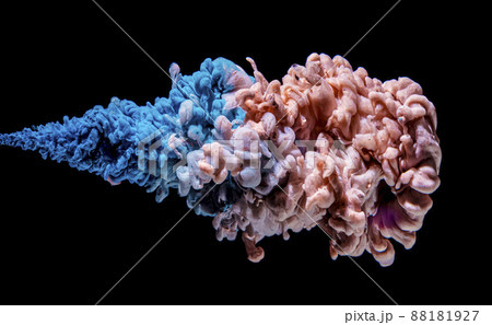expansion of ink color in water. expansion of ink color in water. 88181927