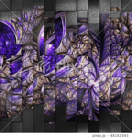 Scrambled fractal background 88182083