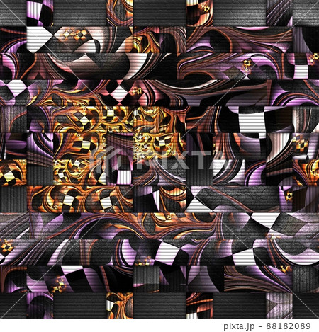 Scrambled fractal background 88182089