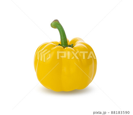 yellow bell peppers. Isolated on white background. yellow bell peppers. Isolated on white background. 88183590