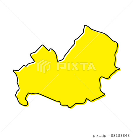 Simple outline map of Molise is a region of Italy 88183848