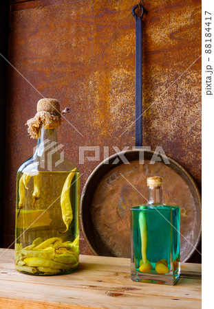 Traditional alcohol drinks on shelf 88184417